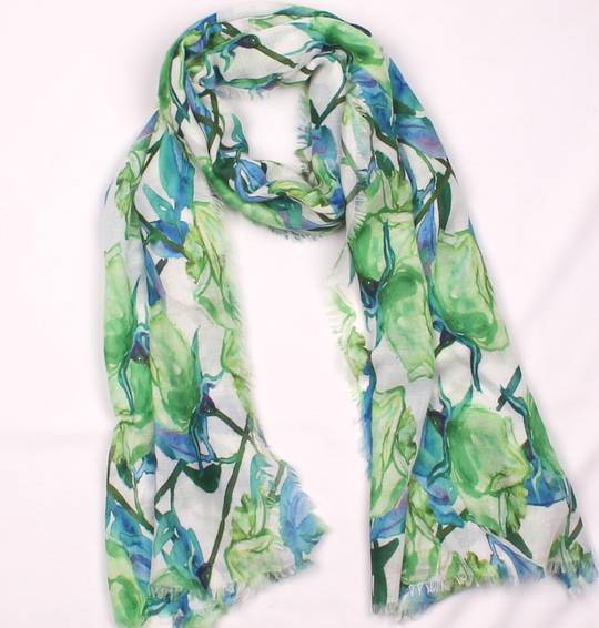 Alice & Lily printed  scarf  rose green Style:SC/4653/GRN